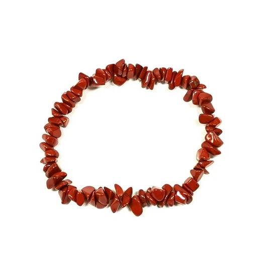 Red Jasper Crystal Chip Bracelet