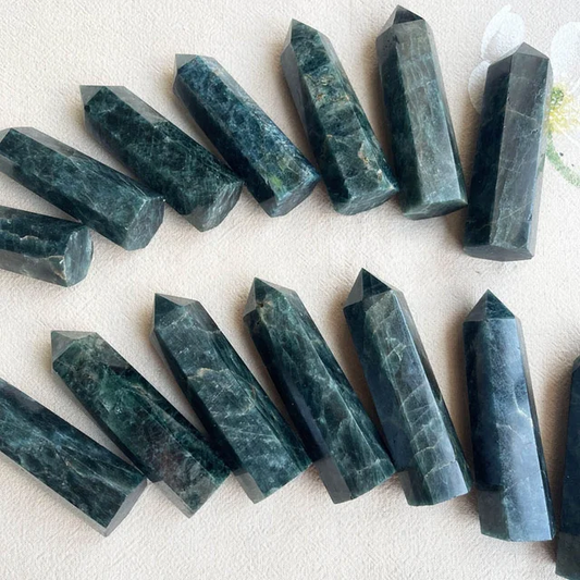 Green Apatite Crystal Point