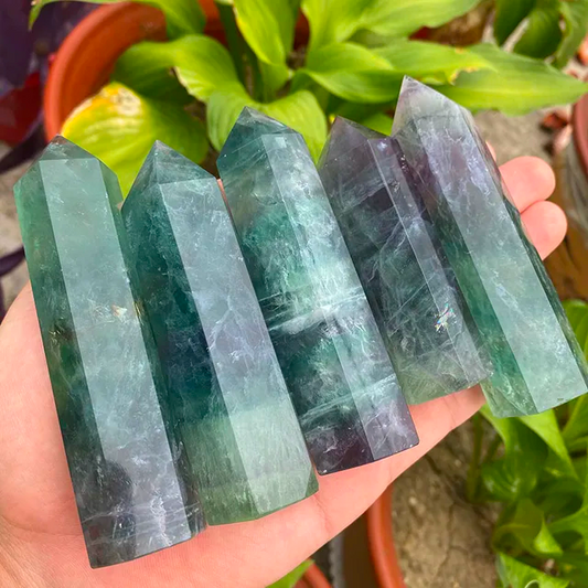 Rainbow Fluorite Crystal Point