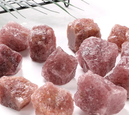 Rough Strawberry Quartz Crystal