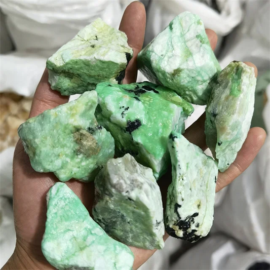Rough Green Moonstone Crystal