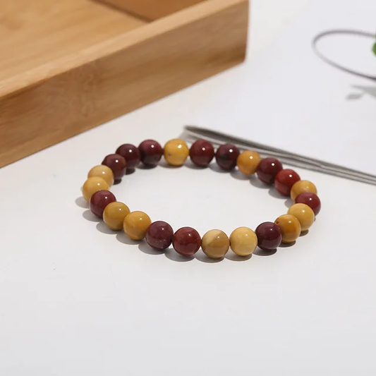 Mookaite Crystal Beaded Bracelets