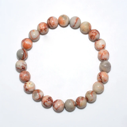 Red Network Jasper Beaded Bracelets