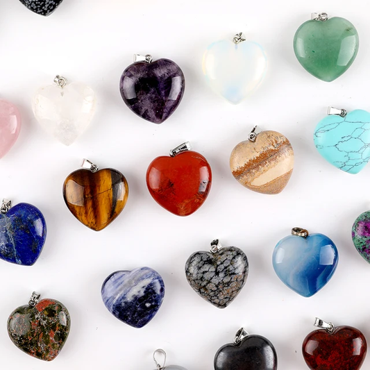 Foxy Crystal Heart Necklaces