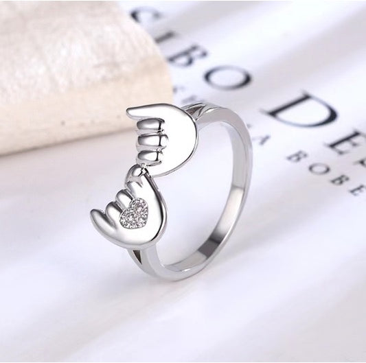 Holding Hands Ring