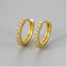 Small Huggie Hoops - Gold Plated