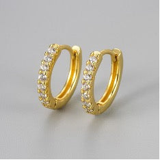 Gold Simple Huggie Hoops