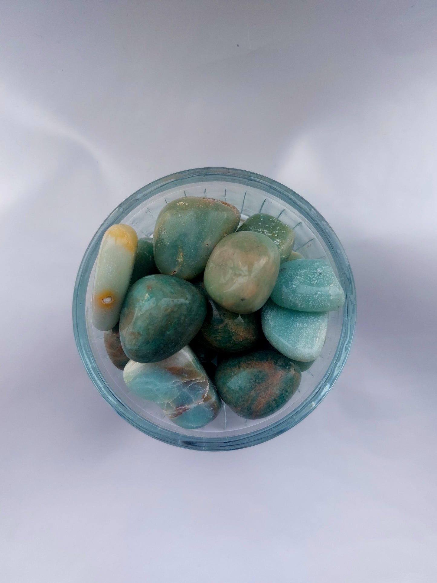 Amazonite Crystal Tumblestone jar