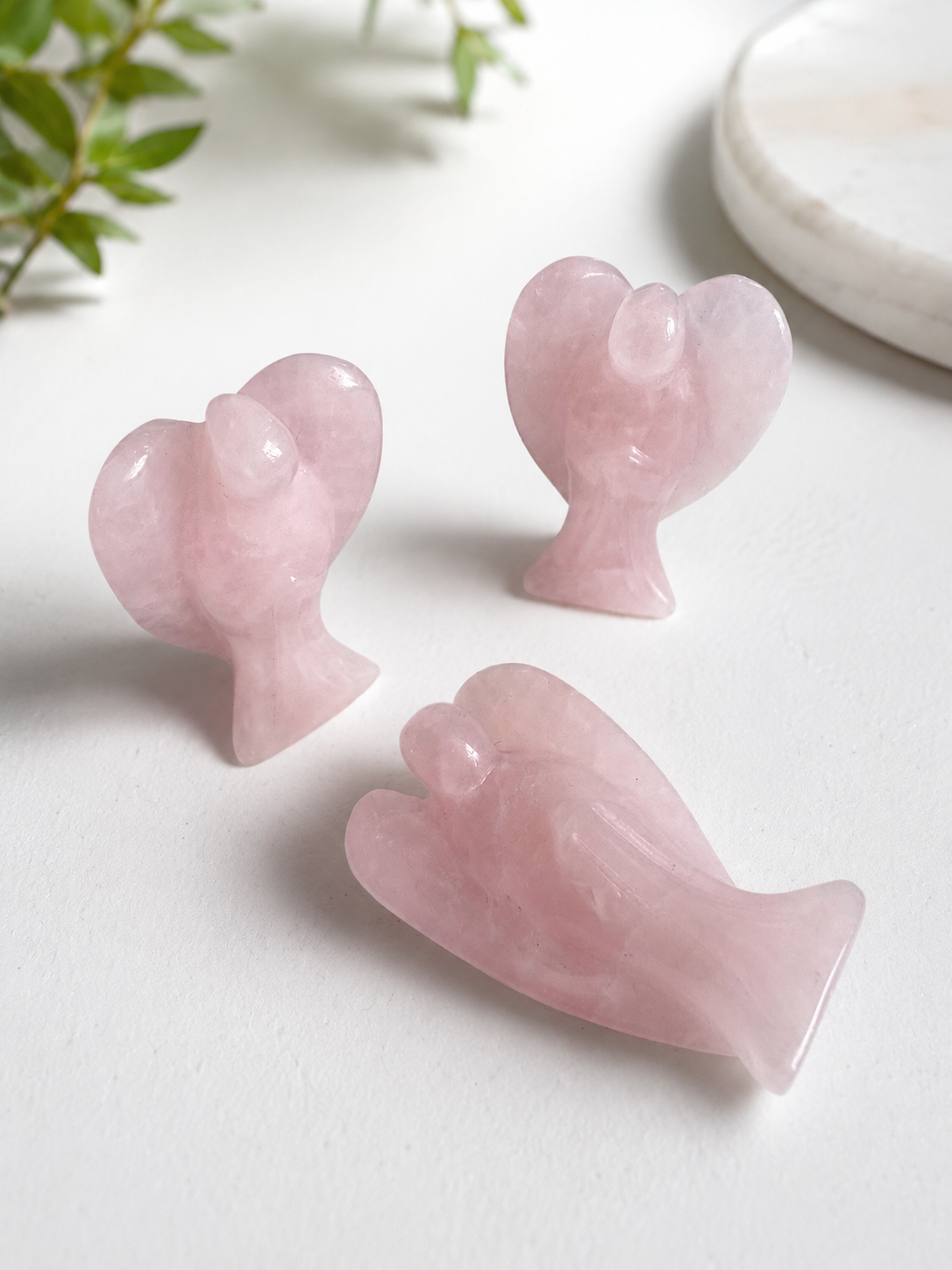 Crystal Angel Carvings - 2"
