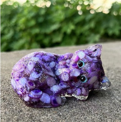 Resin Cat - Purple