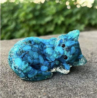 Resin Cat - Blue