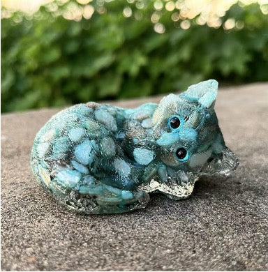Resin Cat - Turquoise