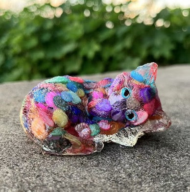 Resin Cat - Multicoloured