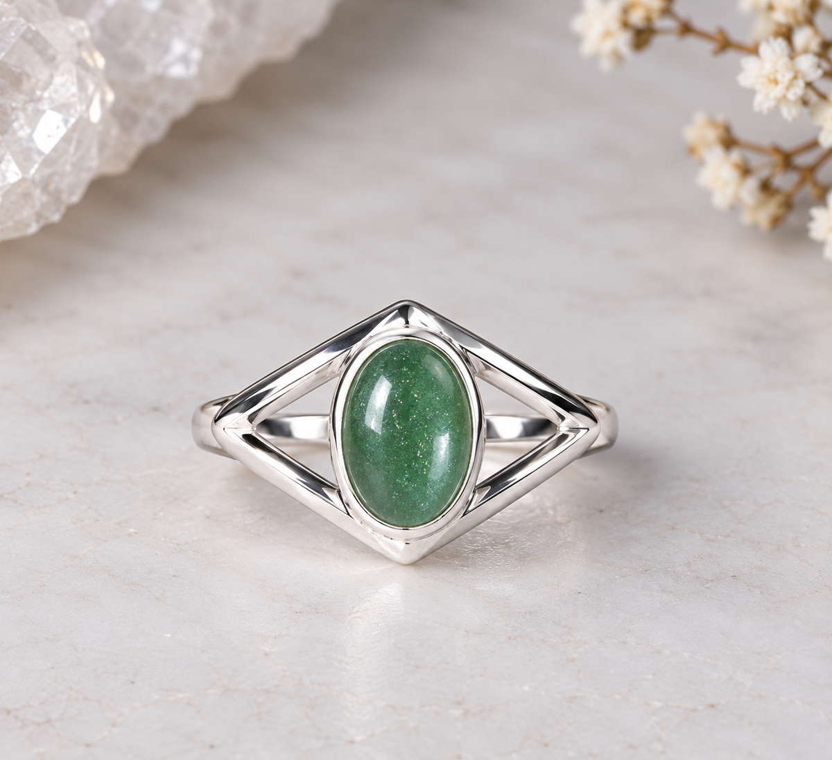 NEW Evil Eye Style Crystal Silver Plated Rings