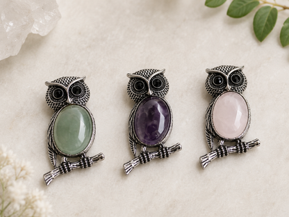 Owl Crystal Pendant