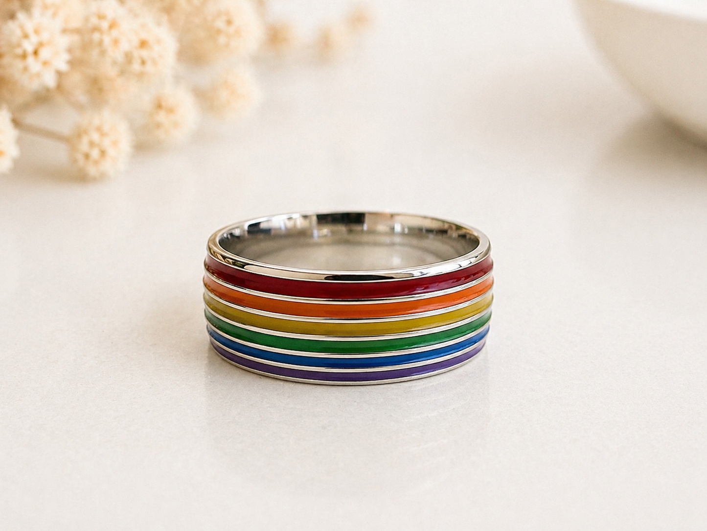 Rainbow Stainless Steel Ring