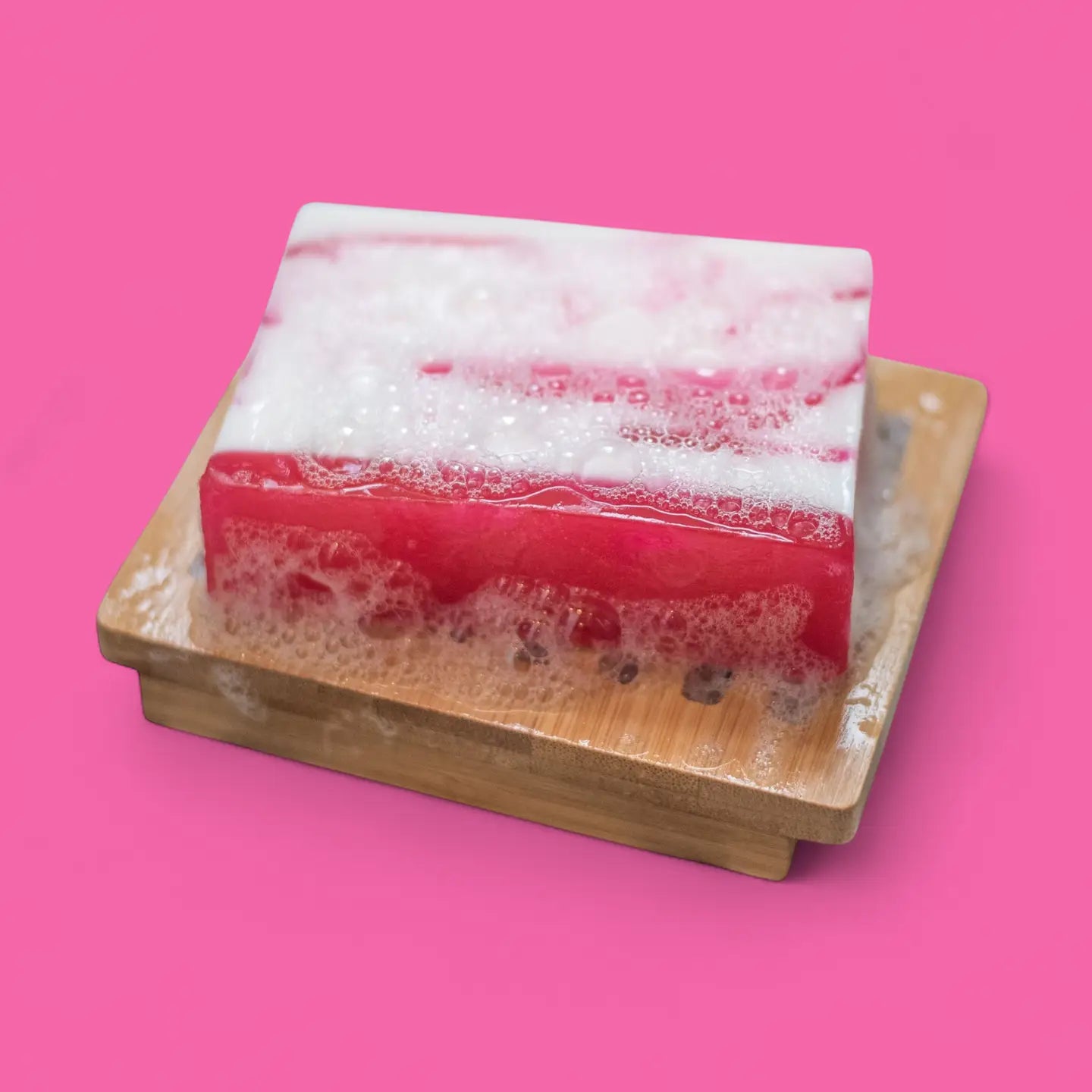 Raspberry Ripple Handmade Soap