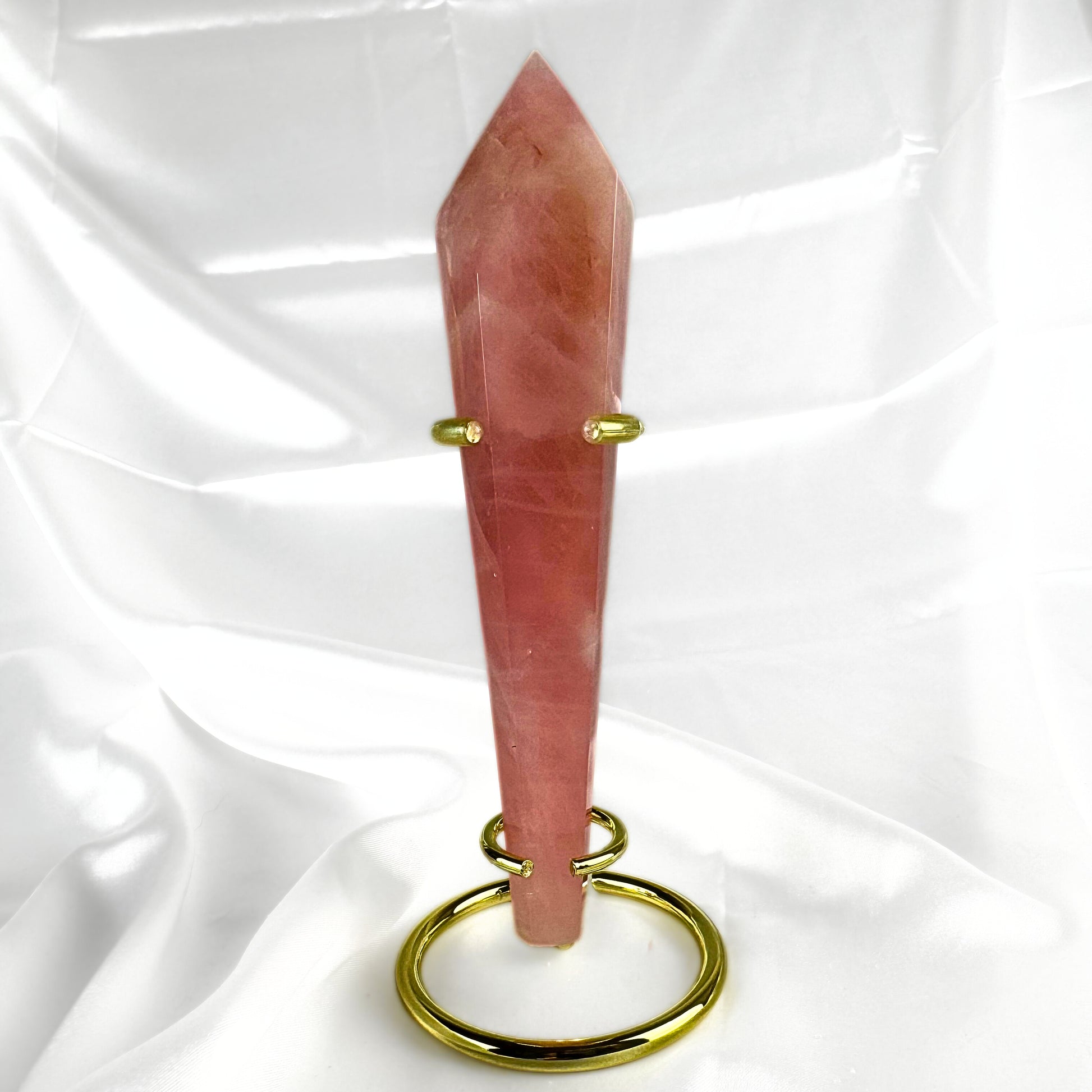 Rose Quartz Crystal Wand