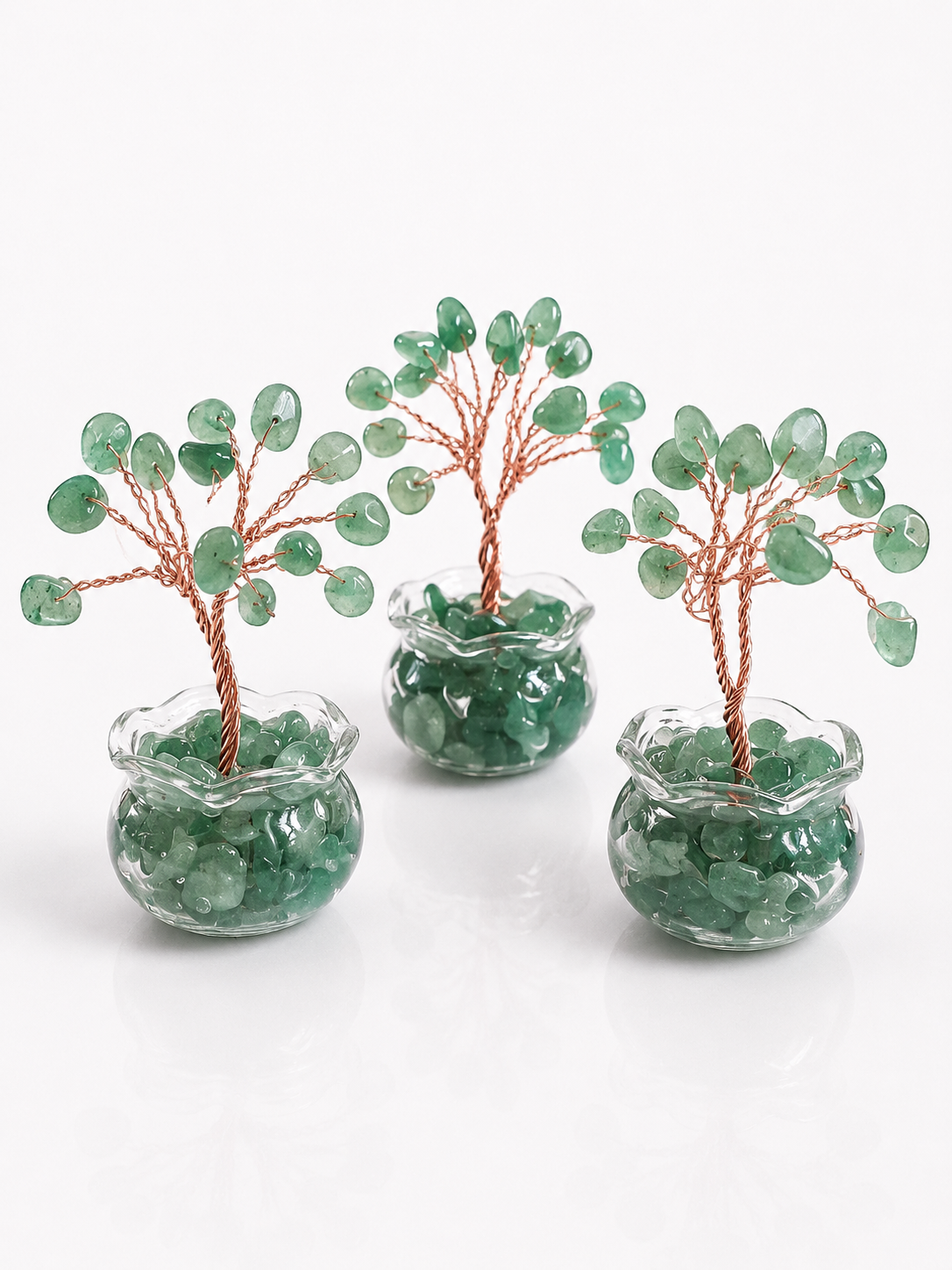 Green Aventurine Mini Crystal Gem Tree