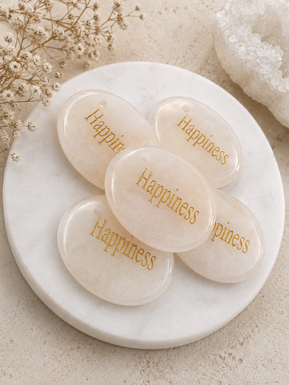 Engraved Crystal Thumbstone