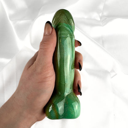 XL Green Aventurine Crystal Penis
