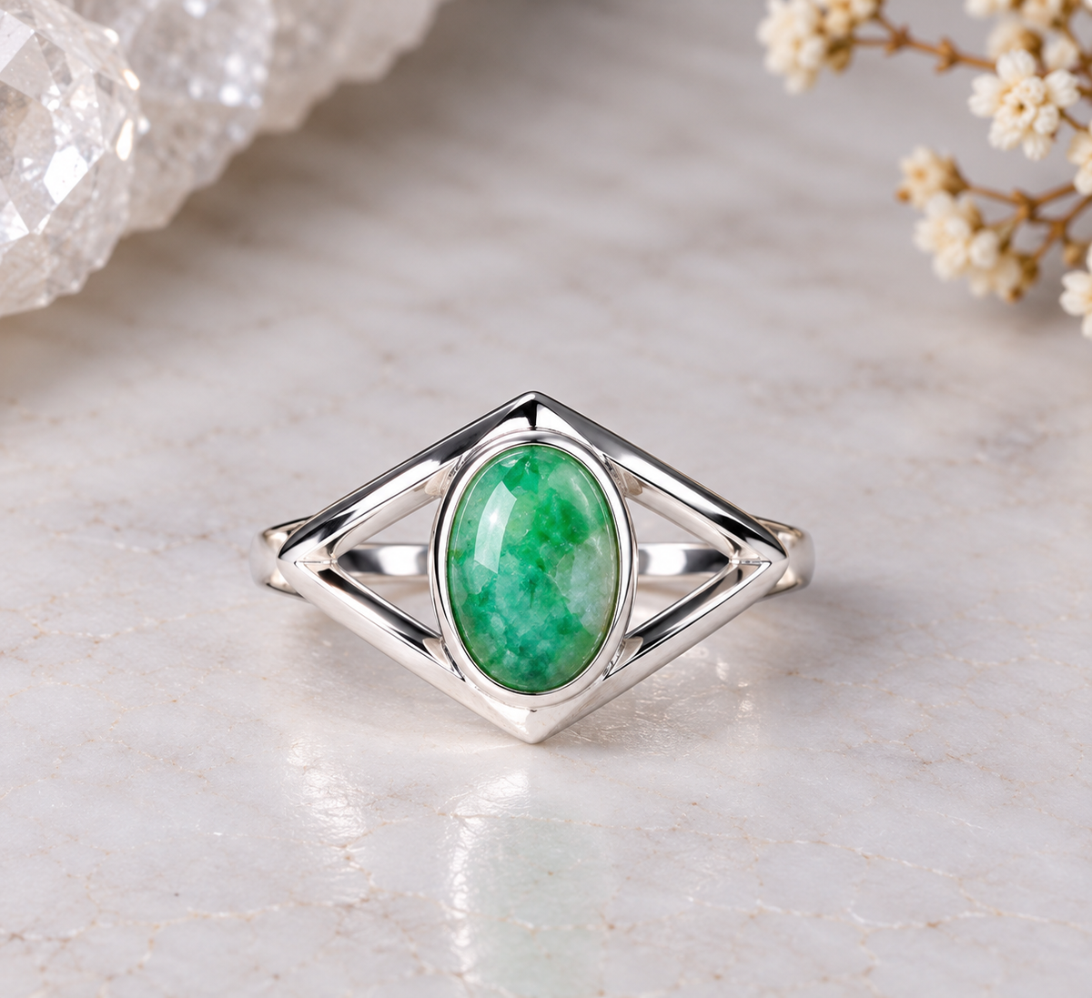 NEW Evil Eye Style Crystal Silver Plated Rings