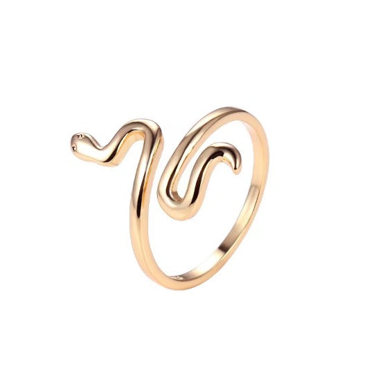 Plain Snake Ring (Gold)