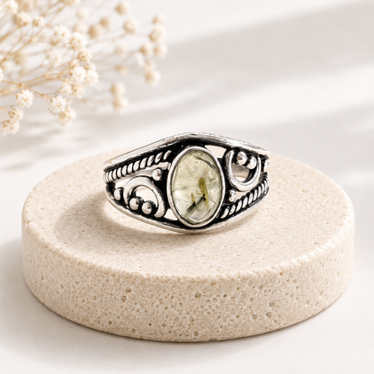 NEW Oval Patterned Marquise Silver Plated Rings