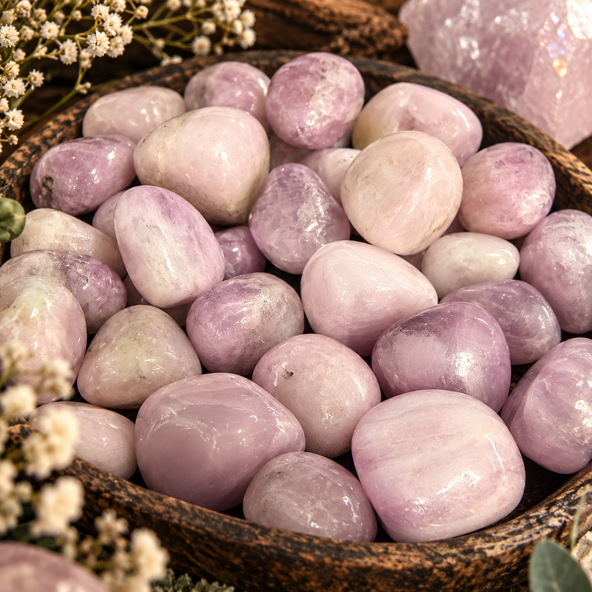 Kunzite Crystal Tumblestones