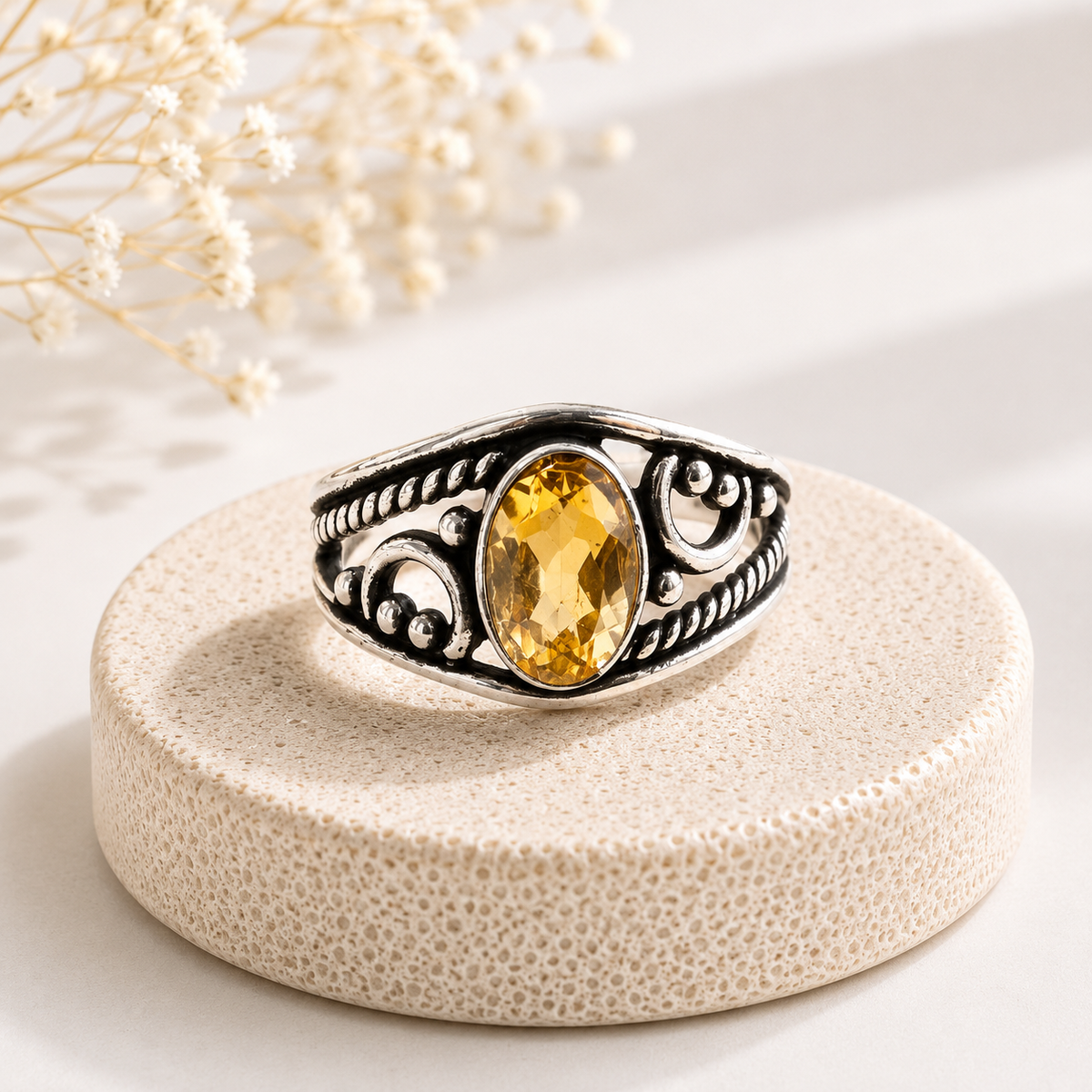 NEW Oval Patterned Marquise Silver Plated Rings