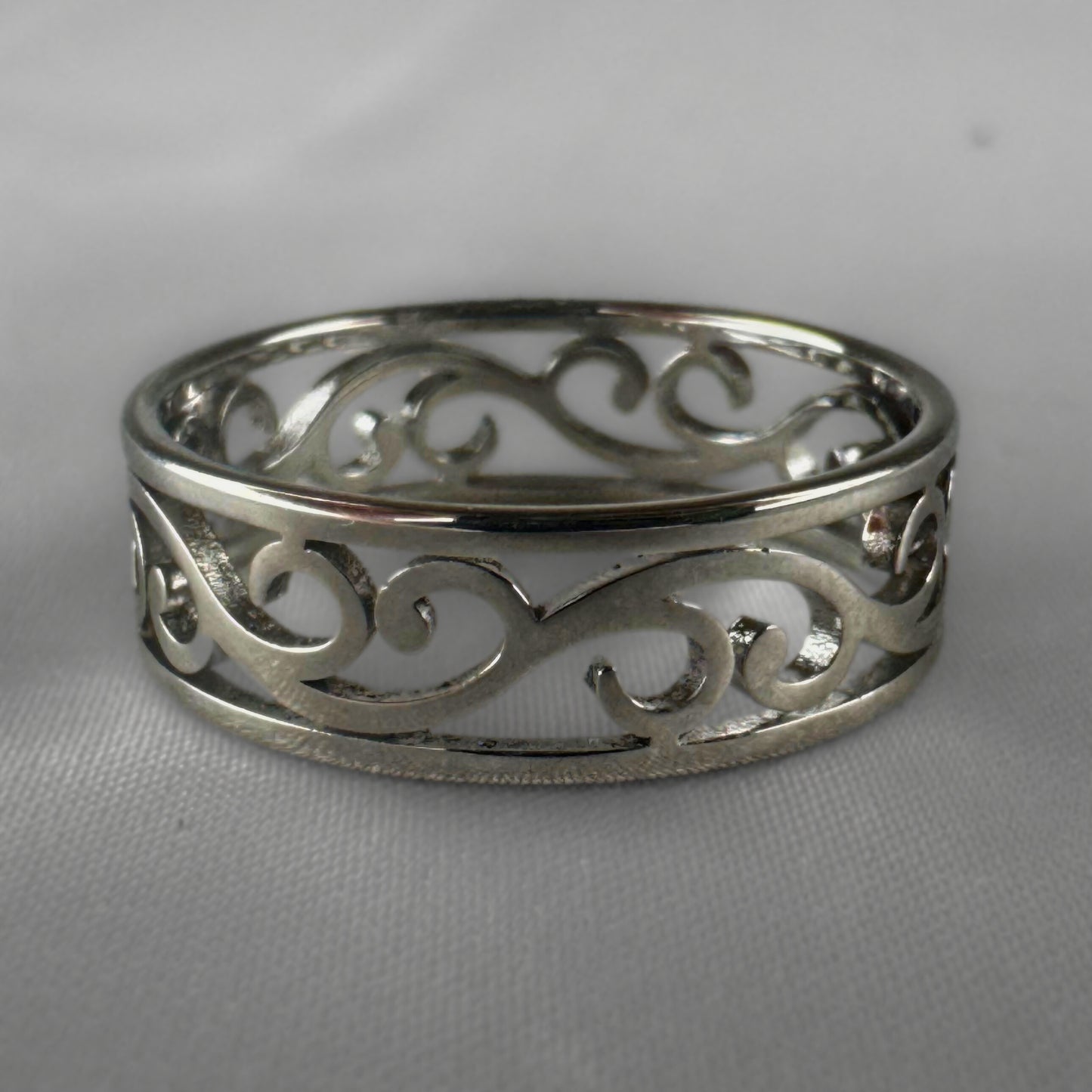 Silver Stainless Steel Celtic Filigree Ring