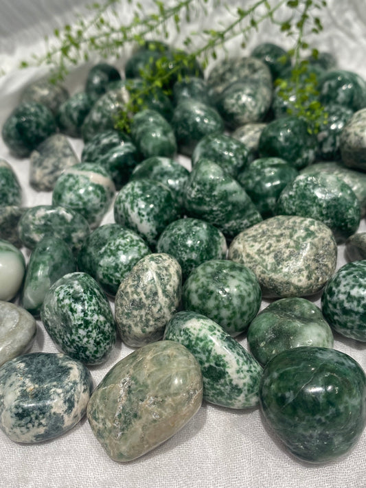 Qinghai Jade Crystal Tumblestones