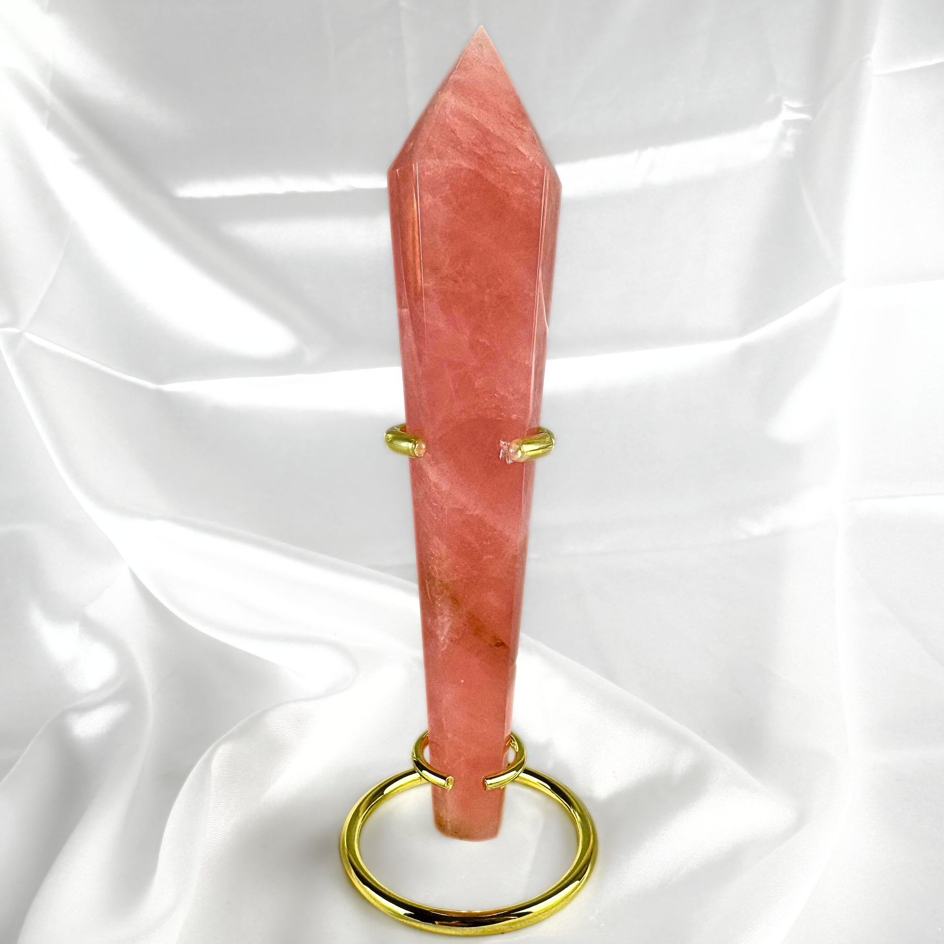 Rose Quartz Crystal Wand