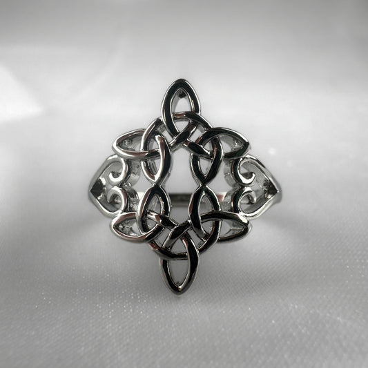 Silver Large Celtic Filigree Ring
