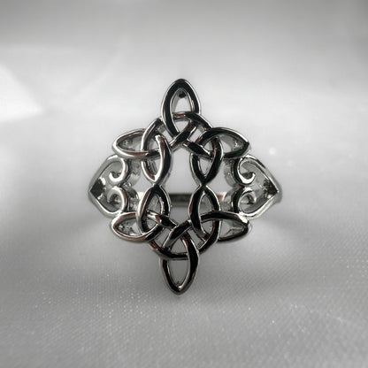 Silver Large Celtic Filigree Ring