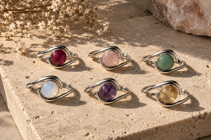 NEW Bypass Crystal Silver Plated Rings