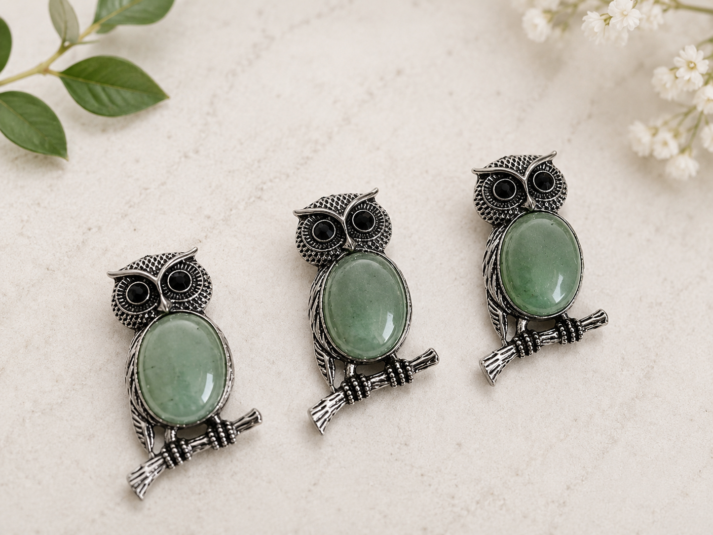 Owl Crystal Pendant
