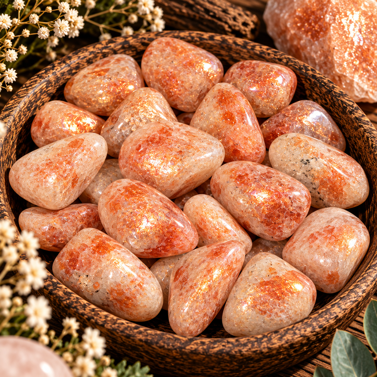 Sunstone Crystal Tumblestone