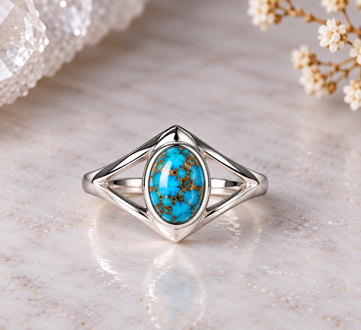 NEW Evil Eye Style Crystal Silver Plated Rings
