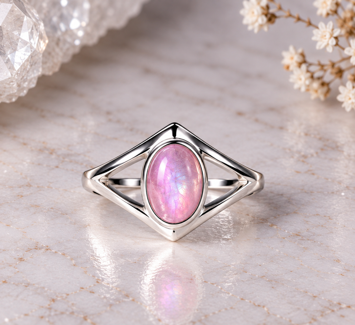 NEW Evil Eye Style Crystal Silver Plated Rings