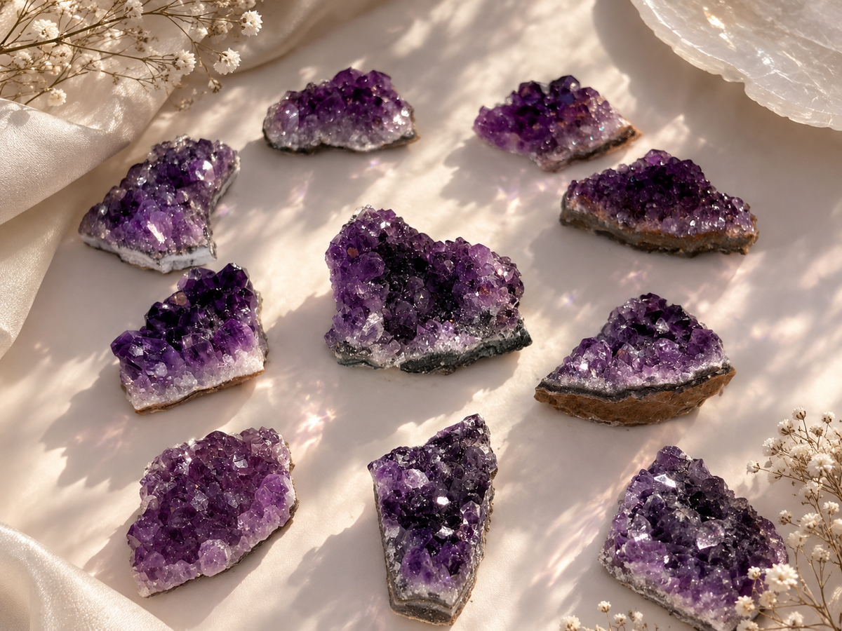 Amethyst Cluster Incense Holder