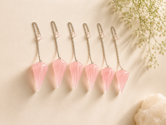 Rose Quartz Cone Pendulum