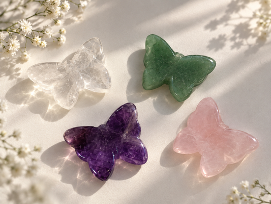 Crystal Butterfly carvings
