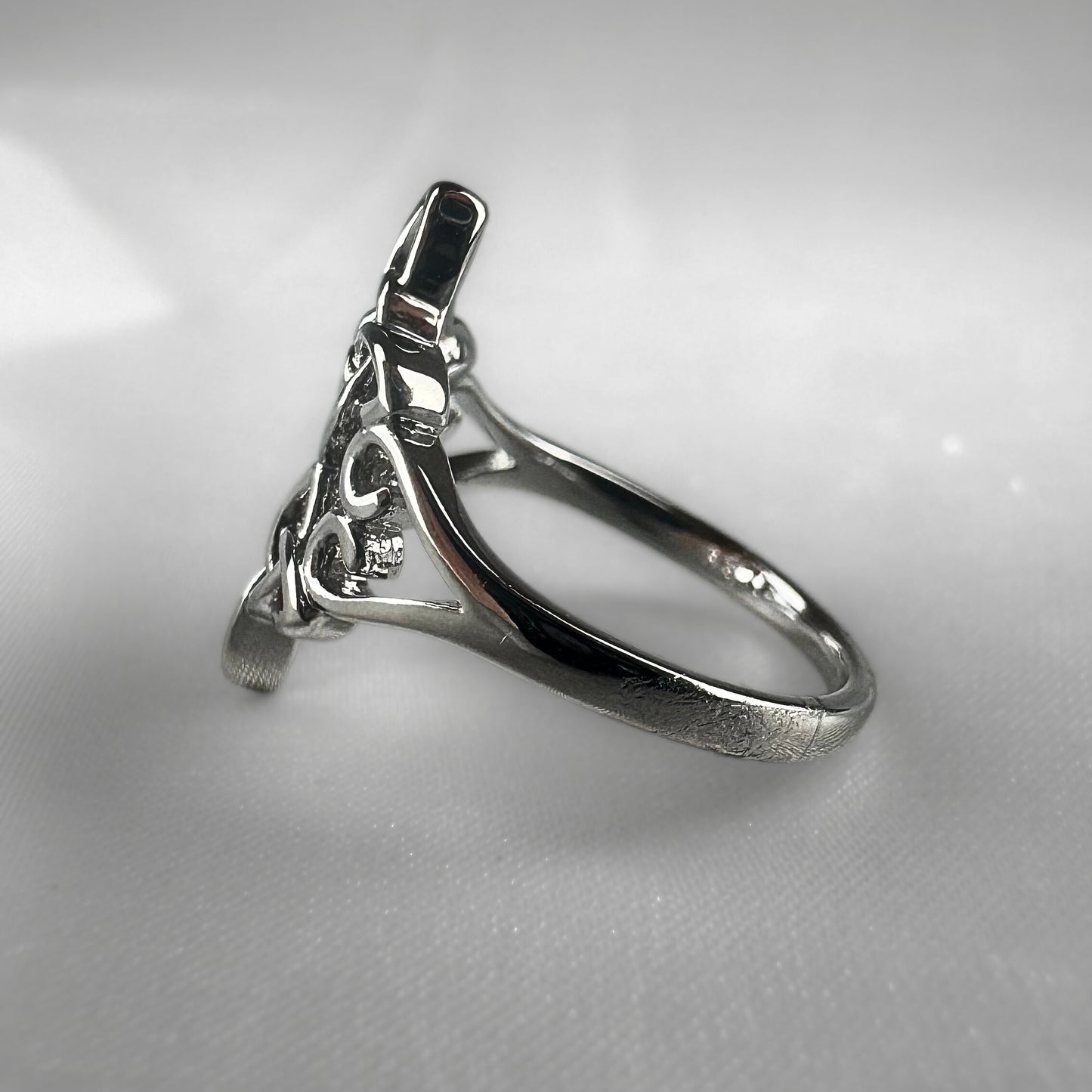 Silver Large Celtic Filigree Ring