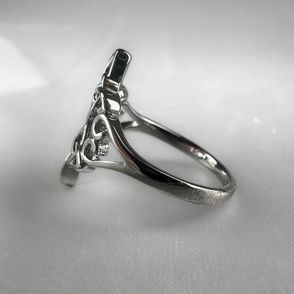 Silver Large Celtic Filigree Ring