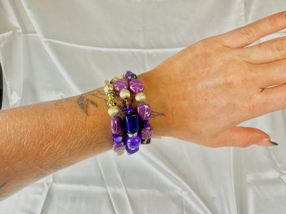 Purple Spiral Bracelet