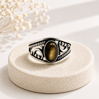 NEW Oval Patterned Marquise Silver Plated Rings