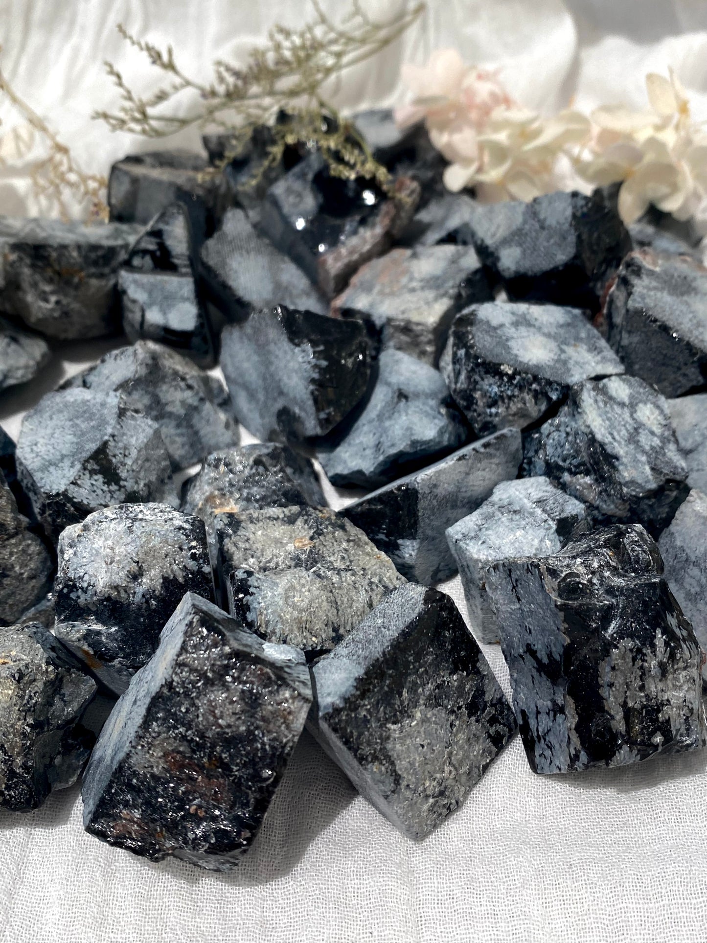 Rough Snowflake Crystal  Obsidian Crystal