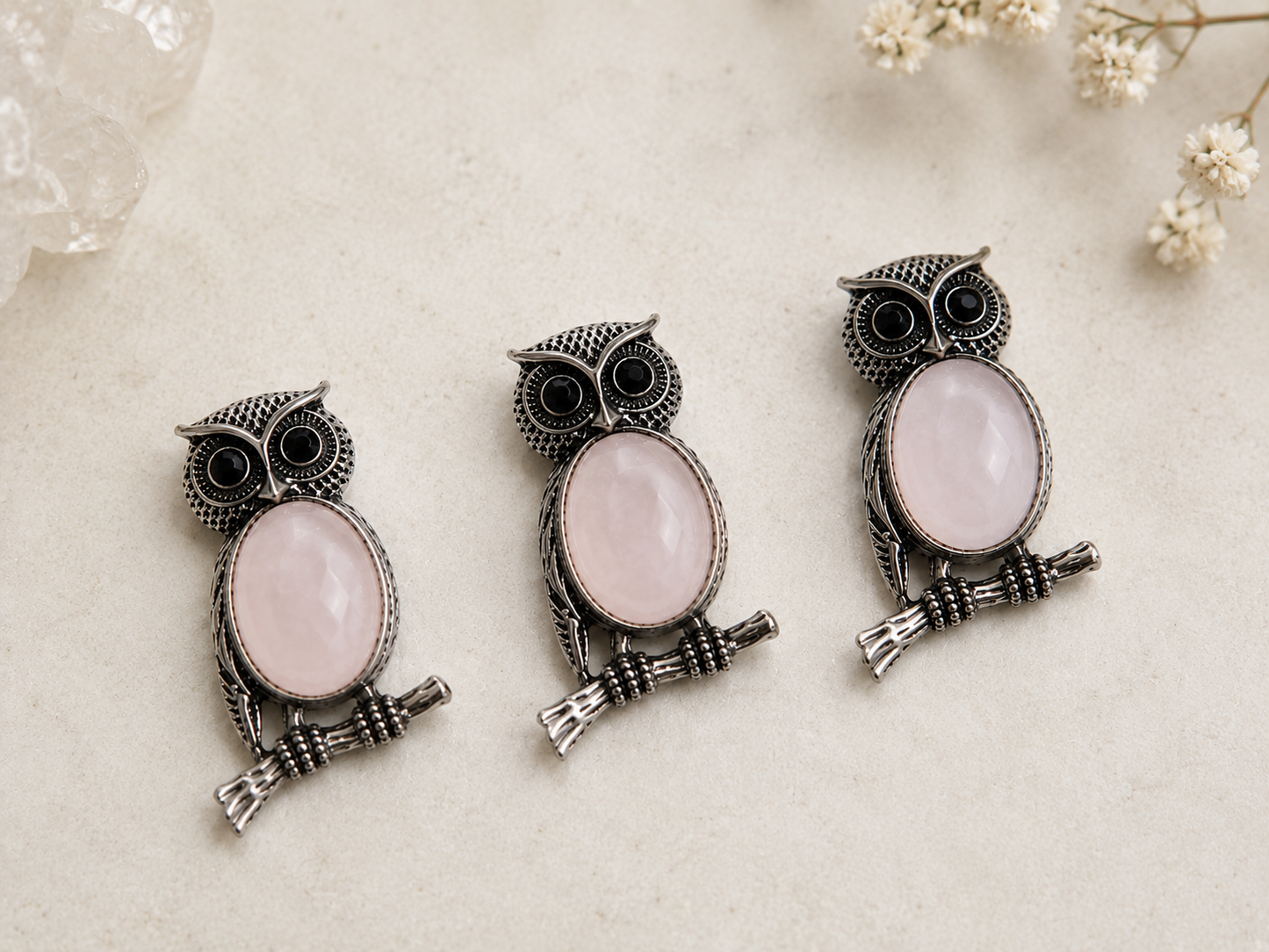 Owl Crystal Pendant