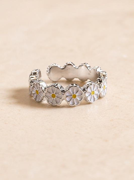 Adjustable Daisy Ring